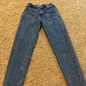Forever 21 elastic waisted high rise jeans